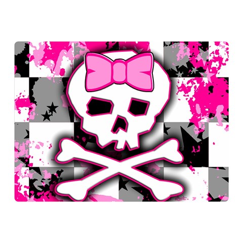 Pink Skull Scene Girl Double Sided Flano Blanket (Mini) from ArtsNow.com 35 x27  Blanket Back