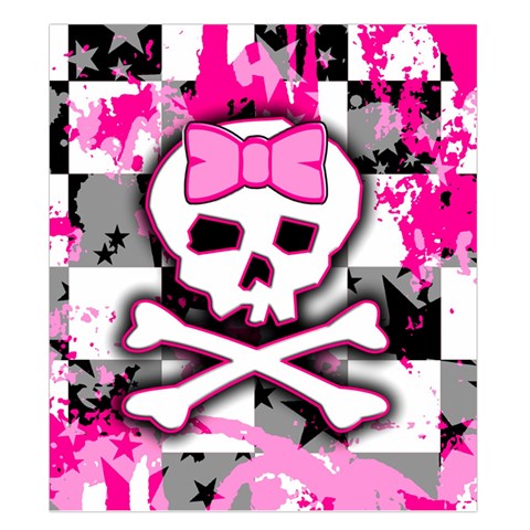 Pink Skull Scene Girl Duvet Cover Double Side (King Size) from ArtsNow.com Back