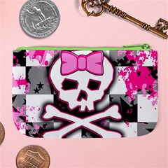 Pink Skull Scene Girl Large Coin Purse from ArtsNow.com Back