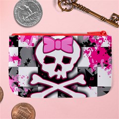 Pink Skull Scene Girl Large Coin Purse from ArtsNow.com Back