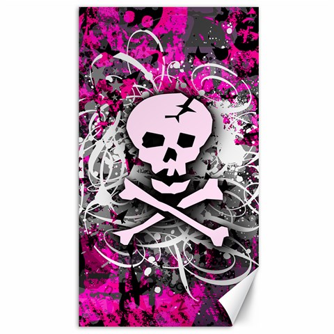 Pink Skull Splatter Canvas 40  x 72  from ArtsNow.com 39.28 x69.23  Canvas - 1