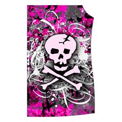 Pink Skull Splatter Women s Button Up Vest from ArtsNow.com Front Left