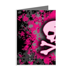 Pink Skull Star Splatter Mini Greeting Cards (Pkg of 8) from ArtsNow.com Right