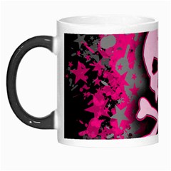 Pink Skull Star Splatter Morph Mug from ArtsNow.com Left