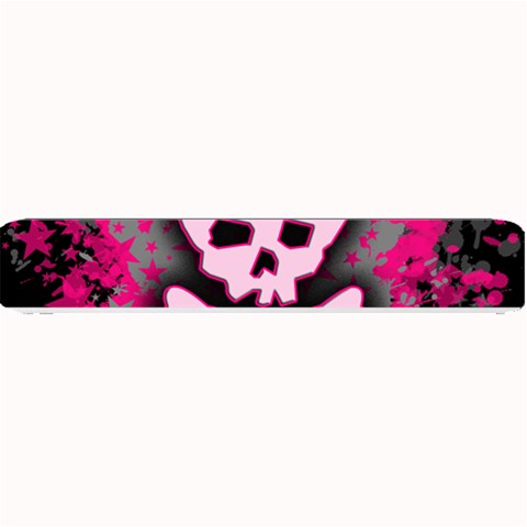 Pink Skull Star Splatter Small Bar Mat from ArtsNow.com 24 x4  Bar Mat