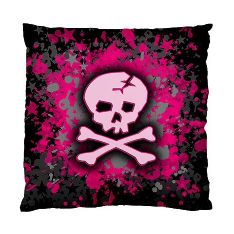 Pink Skull Star Splatter Standard Cushion Case (One Side) from ArtsNow.com Front