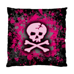 Pink Skull Star Splatter Standard Cushion Case (Two Sides) from ArtsNow.com Front