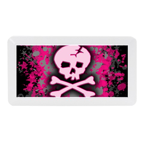 Pink Skull Star Splatter Memory Card Reader (Mini) from ArtsNow.com Front