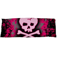 Pink Skull Star Splatter Body Pillow Case Dakimakura (Two Sides) from ArtsNow.com Front