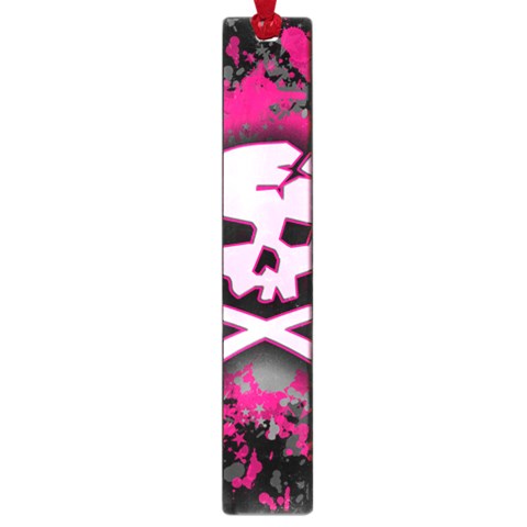 Pink Skull Star Splatter Large Book Mark from ArtsNow.com Front