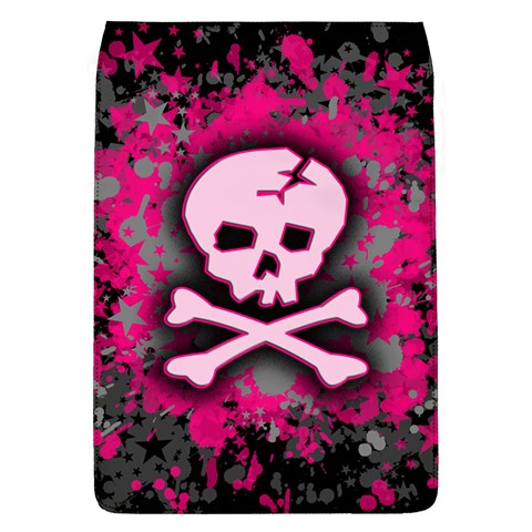 Pink Skull Star Splatter Removable Flap Cover (L) from ArtsNow.com Front