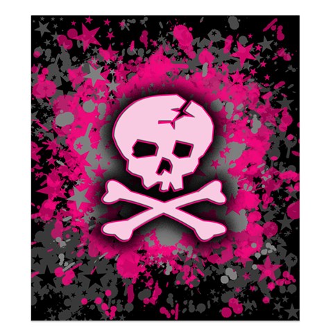 Pink Skull Star Splatter Duvet Cover (King Size) from ArtsNow.com Duvet Quilt