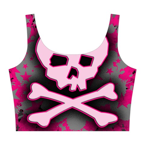 Pink Skull Star Splatter Midi Sleeveless Dress from ArtsNow.com Top Back