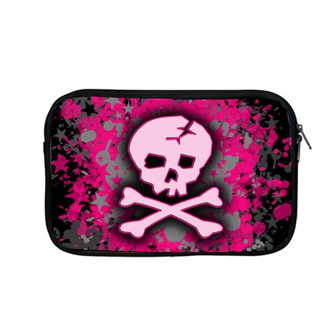 Pink Skull Star Splatter Apple MacBook Pro 13  Zipper Case from ArtsNow.com Front