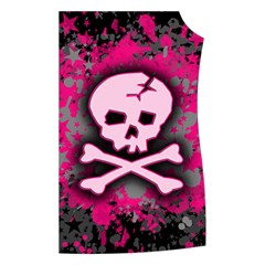 Pink Skull Star Splatter Women s Button Up Vest from ArtsNow.com Front Left