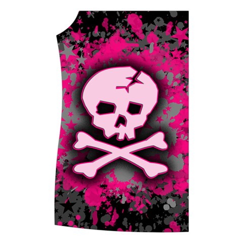 Pink Skull Star Splatter Women s Button Up Vest from ArtsNow.com Front Right