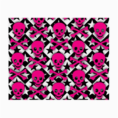 Pink Skulls & Stars Small Glasses Cloth from ArtsNow.com Front