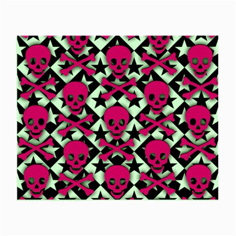 Pink Skulls & Stars Small Glasses Cloth from ArtsNow.com Front