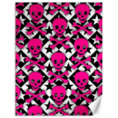 Pink Skulls & Stars Canvas 18  x 24  from ArtsNow.com 17.8 x23.08  Canvas - 1