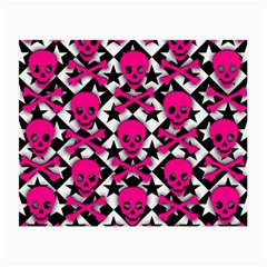 Pink Skulls & Stars Small Glasses Cloth (2 Sides) from ArtsNow.com Front