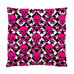 Pink Skulls & Stars Standard Cushion Case (Two Sides) from ArtsNow.com Front