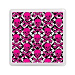 Pink Skulls & Stars Memory Card Reader (Square)