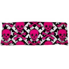 Pink Skulls & Stars Body Pillow Case Dakimakura (Two Sides) from ArtsNow.com Front