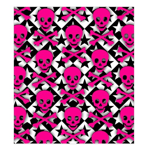 Pink Skulls & Stars Duvet Cover (King Size) from ArtsNow.com Duvet Quilt