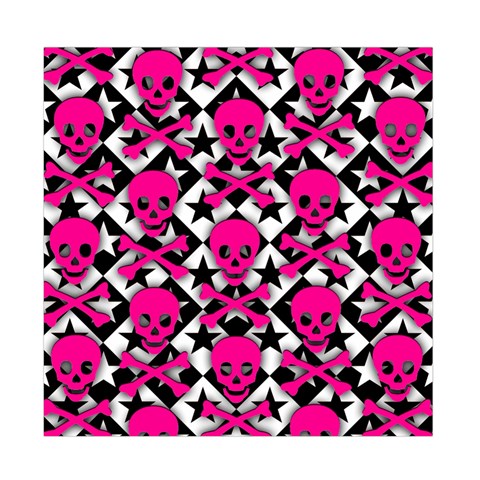 Pink Skulls & Stars Duvet Cover Double Side (Full/ Double Size) from ArtsNow.com Front