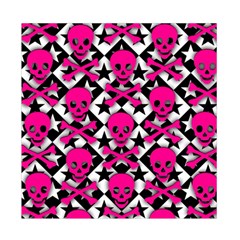 Pink Skulls & Stars Duvet Cover Double Side (Full/ Double Size) from ArtsNow.com Front