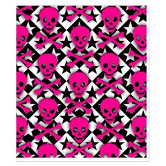 Pink Skulls & Stars Duvet Cover Double Side (California King Size) from ArtsNow.com Back