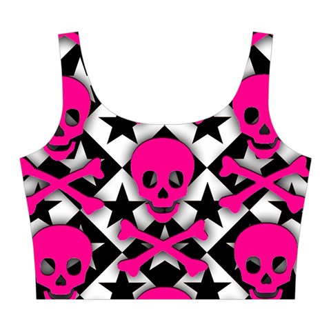 Pink Skulls & Stars Midi Sleeveless Dress from ArtsNow.com Top Back