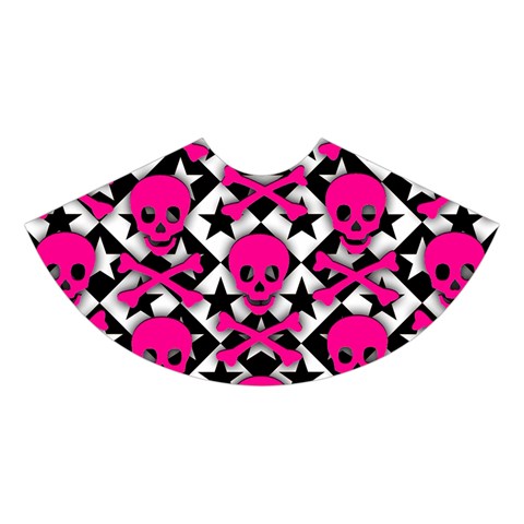 Pink Skulls & Stars Midi Sleeveless Dress from ArtsNow.com Skirt Front