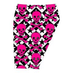 Pink Skulls & Stars Midi Wrap Pencil Skirt from ArtsNow.com  Front Right 