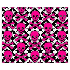 Pink Skulls & Stars Medium Tote Bag from ArtsNow.com Front