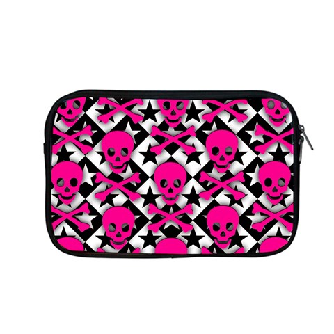 Pink Skulls & Stars Apple MacBook Pro 13  Zipper Case from ArtsNow.com Front