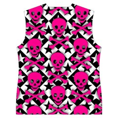 Pink Skulls & Stars Women s Button Up Vest from ArtsNow.com Back