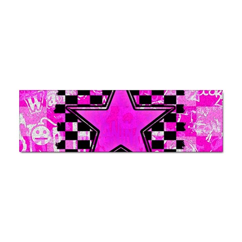 Pink Star Sticker (Bumper) from ArtsNow.com Front