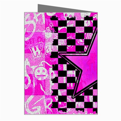 Pink Star Greeting Card from ArtsNow.com Right