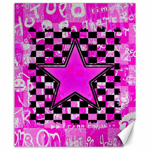 Pink Star Canvas 8  x 10  from ArtsNow.com 8.15 x9.66  Canvas - 1