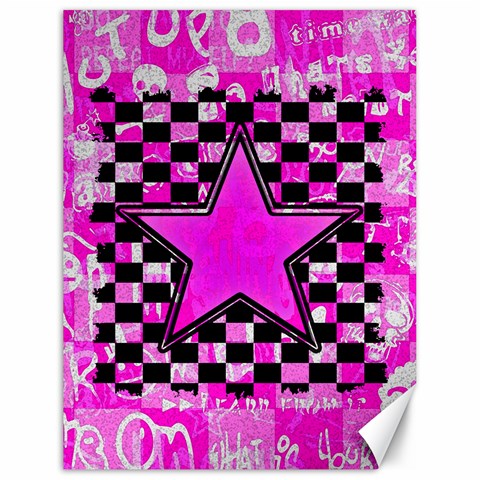 Pink Star Canvas 18  x 24  from ArtsNow.com 17.8 x23.08  Canvas - 1