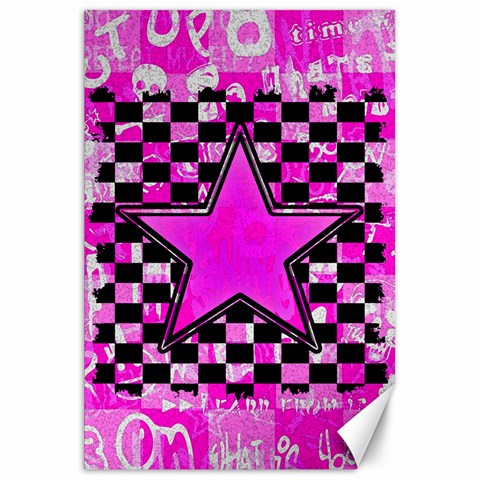 Pink Star Canvas 20  x 30  from ArtsNow.com 19.62 x28.9  Canvas - 1