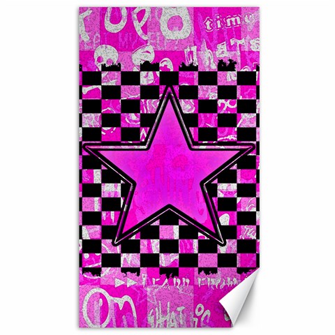 Pink Star Canvas 40  x 72  from ArtsNow.com 39.28 x69.23  Canvas - 1