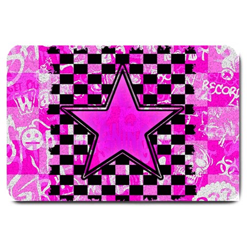 Pink Star Large Doormat from ArtsNow.com 30 x20  Door Mat