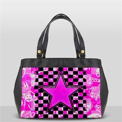 Pink Star Oversize Office Handbag (2 Sides) from ArtsNow.com Front