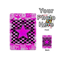 Pink Star Playing Cards 54 Designs (Mini) from ArtsNow.com Back