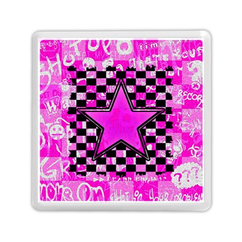 Pink Star Memory Card Reader (Square) from ArtsNow.com Front