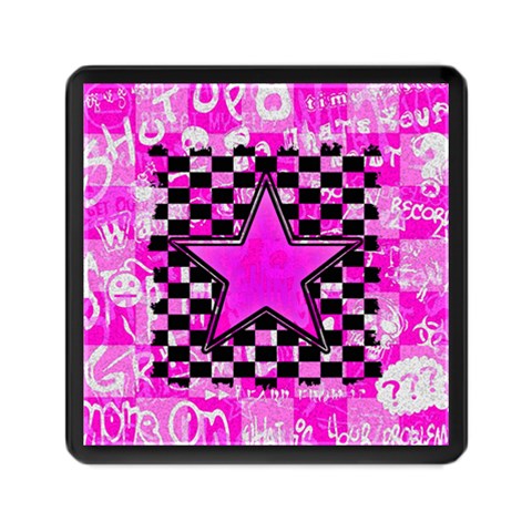 Pink Star Memory Card Reader (Square) from ArtsNow.com Front