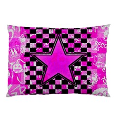 Pink Star Pillow Case (Two Sides) from ArtsNow.com Front