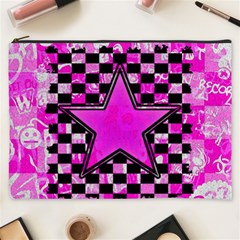 Pink Star Cosmetic Bag (XXXL) from ArtsNow.com Front